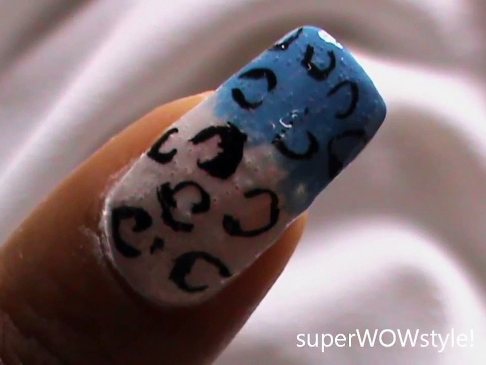 No Sponge Gradient   Leopard Nail Designs