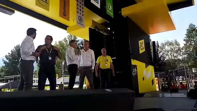 Tour de France 2019 : Pierre-Marie Charvoz se félicite du savoir-faire de Saint-Jean-de-Maurienne