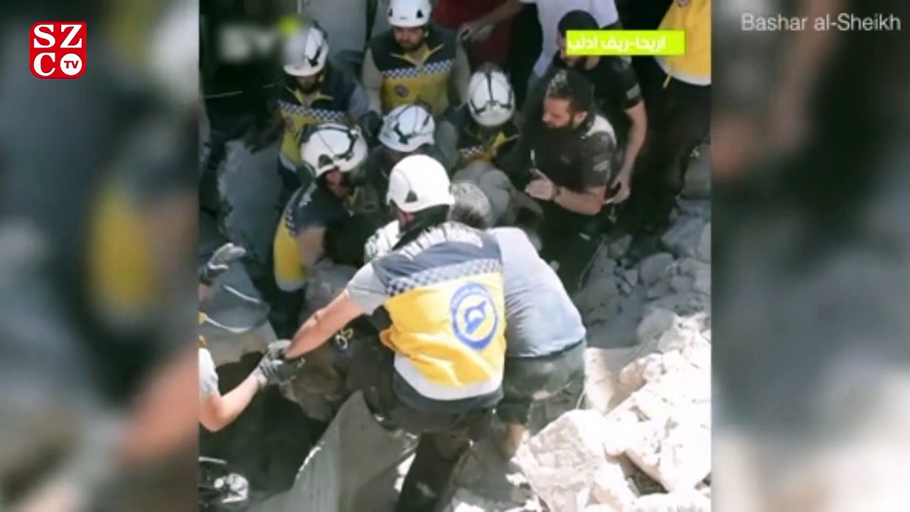 Evi yerle bir olan ailenin kan donduran görüntüleri