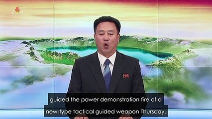 NKorea TV broadcast says missile test is warning to South
