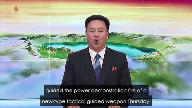 NKorea TV broadcast says missile test is warning to South