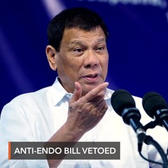 Duterte vetoes anti-endo bill