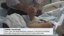Palestinian boy, 9, fights for life with gunshot wound to head