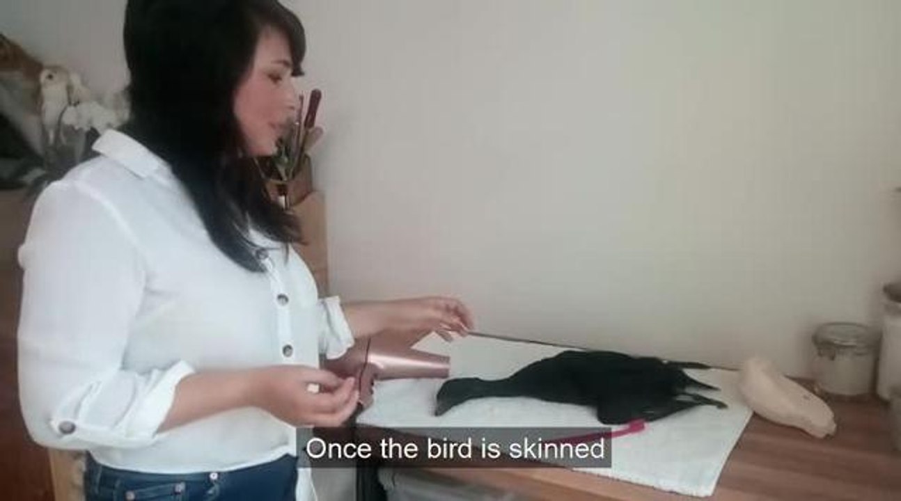Female taxidermist