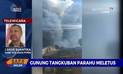 Download Video: Gunung Tangkuban Parahu Erupsi, Kawasan Wisata Tutup Sementara