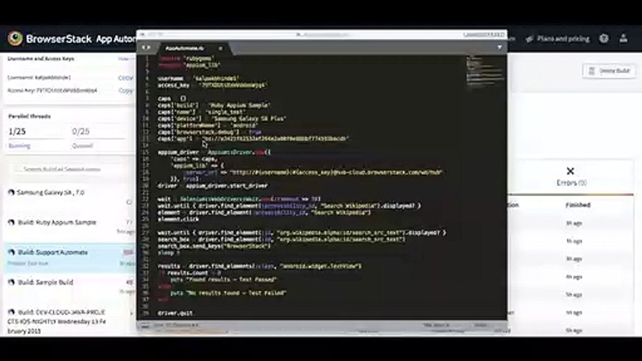 Get Started With Automated App Testing using Browserstack App Automate