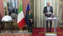 Roma - Cerimonia del Ventaglio 2019, Casellati incontra la Stampa (24.07.19)