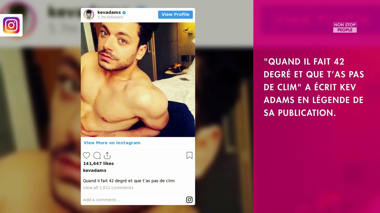 Kev Adams : Torse nu pour faire face à la canicule, l’humoriste ne laisse personne indifférent