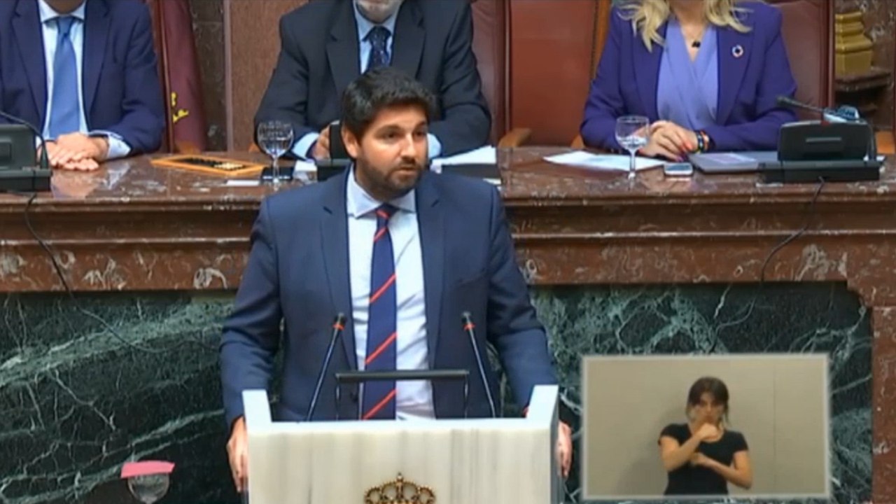 Fernando López Miras, investido presidente de la Región de Murcia