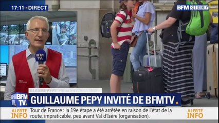 Canicule: "Il y a eu des températures aux rails qui ont atteint les 65°C, dans le sud de la France" (président de la SNCF)