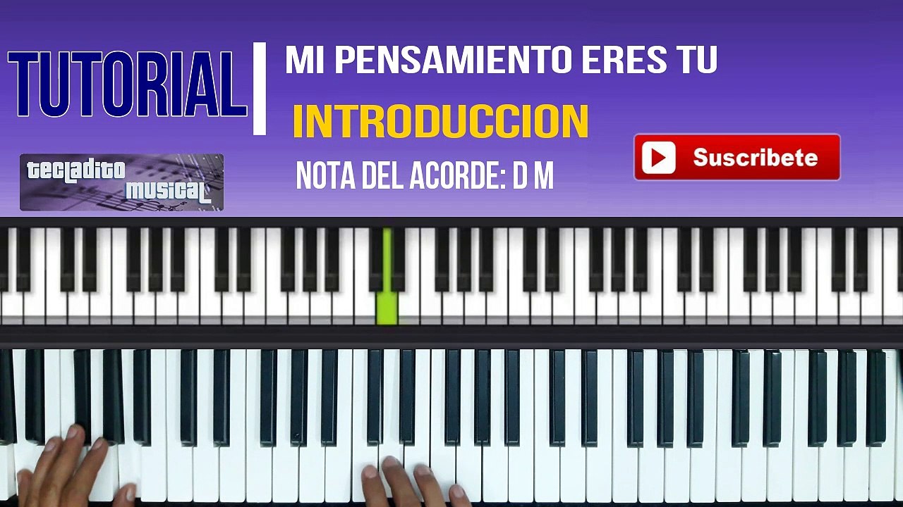 Mi pensamiento eres tu Señor piano tutorial