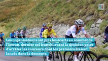 La 19e étape du Tour de France cycliste a été arrêtée