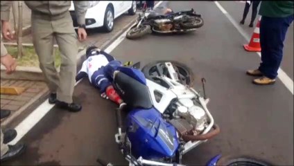 Simulado de acidente de trânsito é realizado na Avenida Brasil