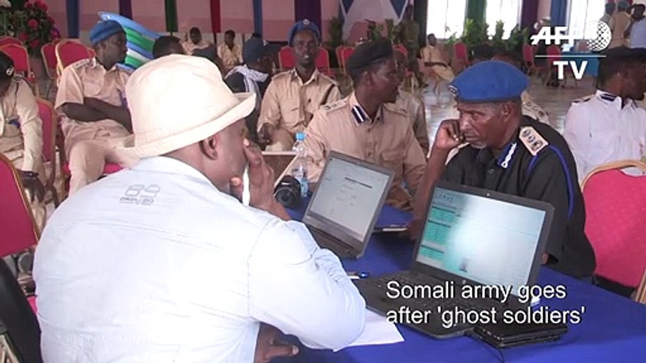 Somalia forces register with biometric system t...