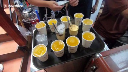 This frothy Vietnamese cocktail contains eggs mixed with beer and it's hard to beat