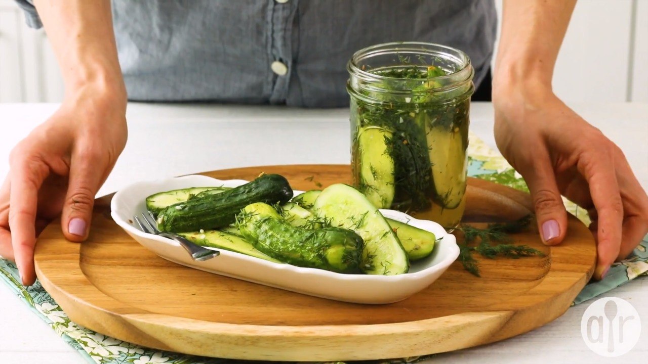 Spicy Refrigerator Dill Pickles