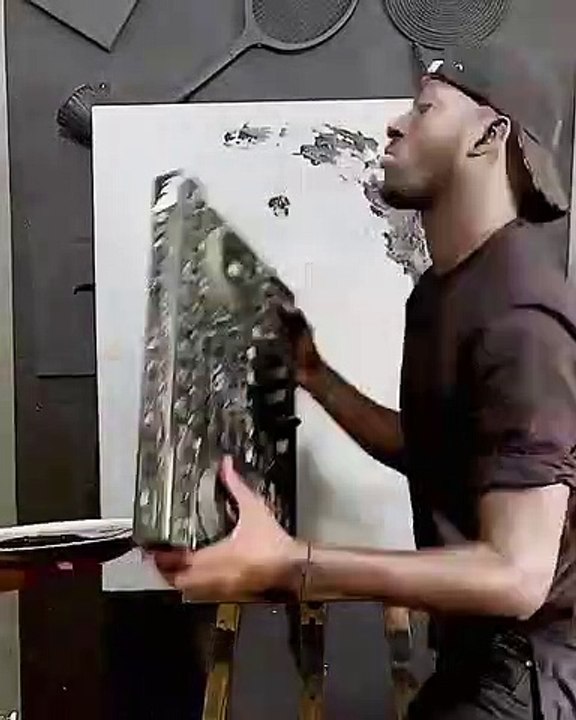 Le talentueux artiste peintre Boubou a créé un nouveau Chef-d'oeuvre. Admirez !