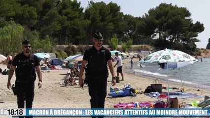 Emmanuel Macron à Brégançon : les vacanciers attentifs au moindre mouvement