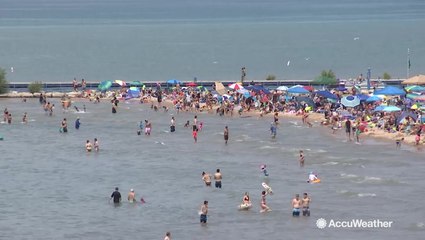 Clear skies mean it's time to swim