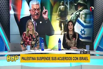 Presidente palestino suspende los acuerdos con Israel