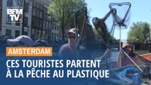 Ces touristes partent à la pêche au plastique sur les canaux d’Amsterdam