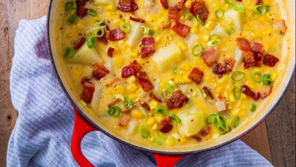 This Cheesy Cowboy Corn Chowder Is The BEST Summer Soup Ever