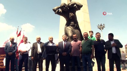 Sözleşmeli öğretmenler eş durumun giderilmesi için eylem yaptı