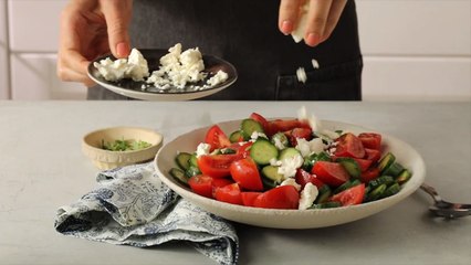 How to Make Cucumber, Tomato & Feta Salad