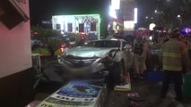 한밤 중 인도로 돌진한 택시 ...2명 사상 / YTN