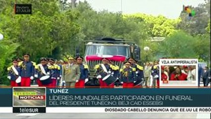 Túnez:Líderes mundiales participan en funeral del presidente Beji Caid