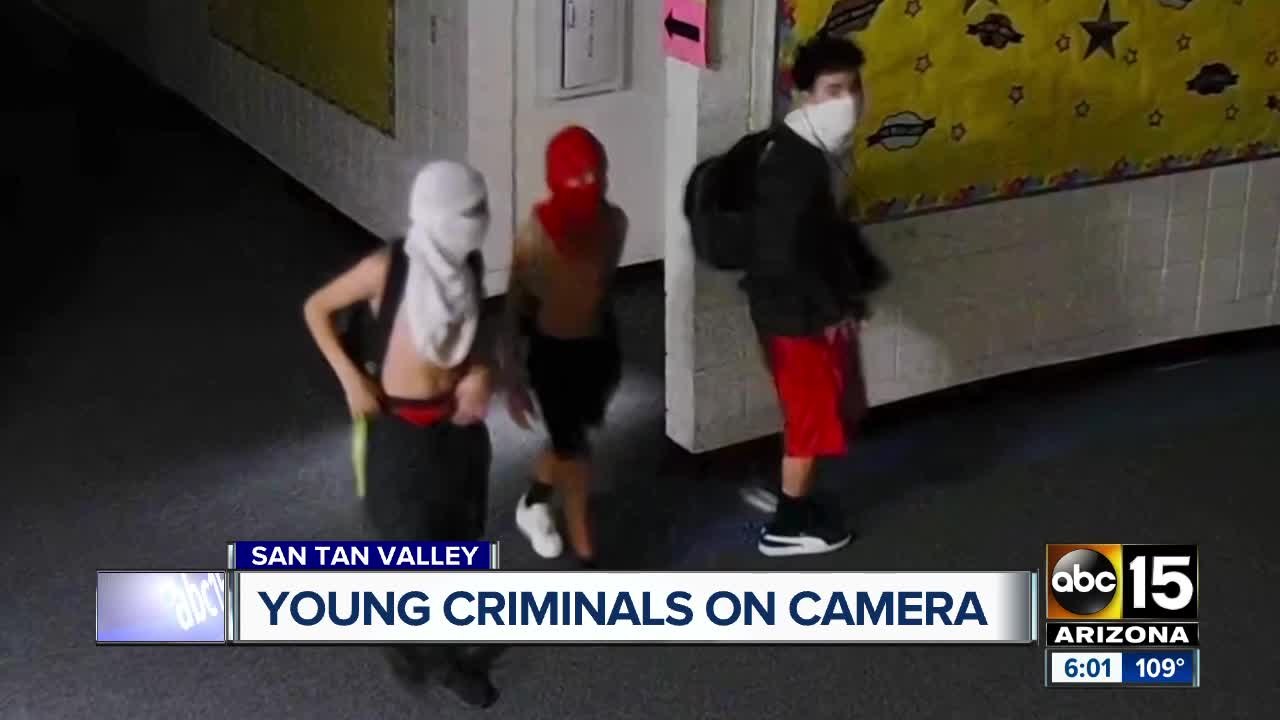 Three young suspects sought for stealing laptops from San Tan Valley school