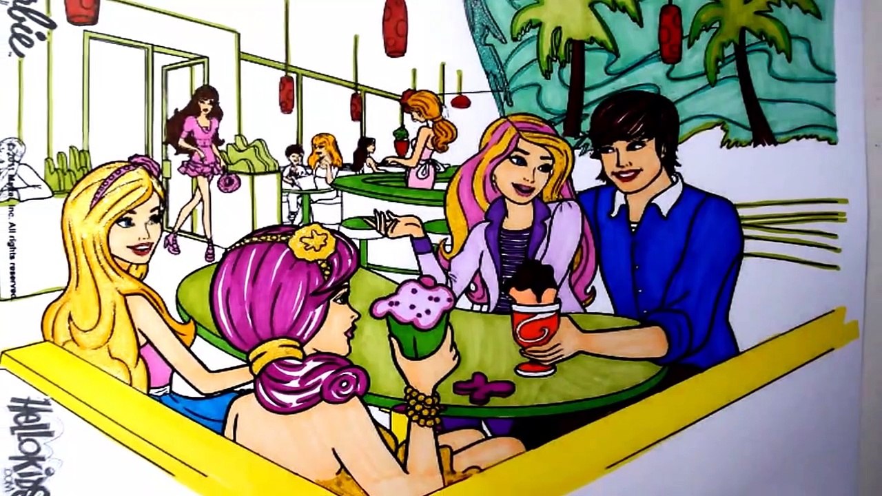 DISNEY BARBIE BEST Coloring Pages Kids Coloring Book Speedpainting Kids Fun Art
