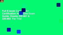 Full E-book Comptia A  Certification All-In-One Exam Guide: Exams 220-801 & 220-802  For Trial