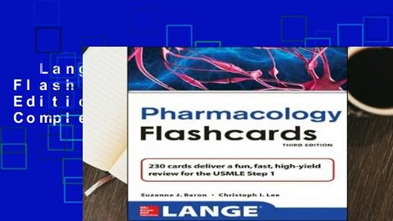 Lange Pharmacology Flash Cards, Third Edition (LANGE FlashCards) Complete