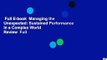Full E-book  Managing the Unexpected: Sustained Performance in a Complex World  Review  Full