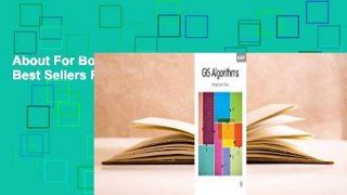 About For Books  GIS Algorithms  Best Sellers Rank : #2