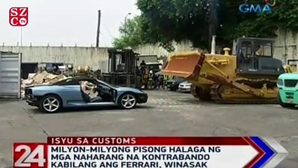 Ferrari'yi böyle parçaladılar!