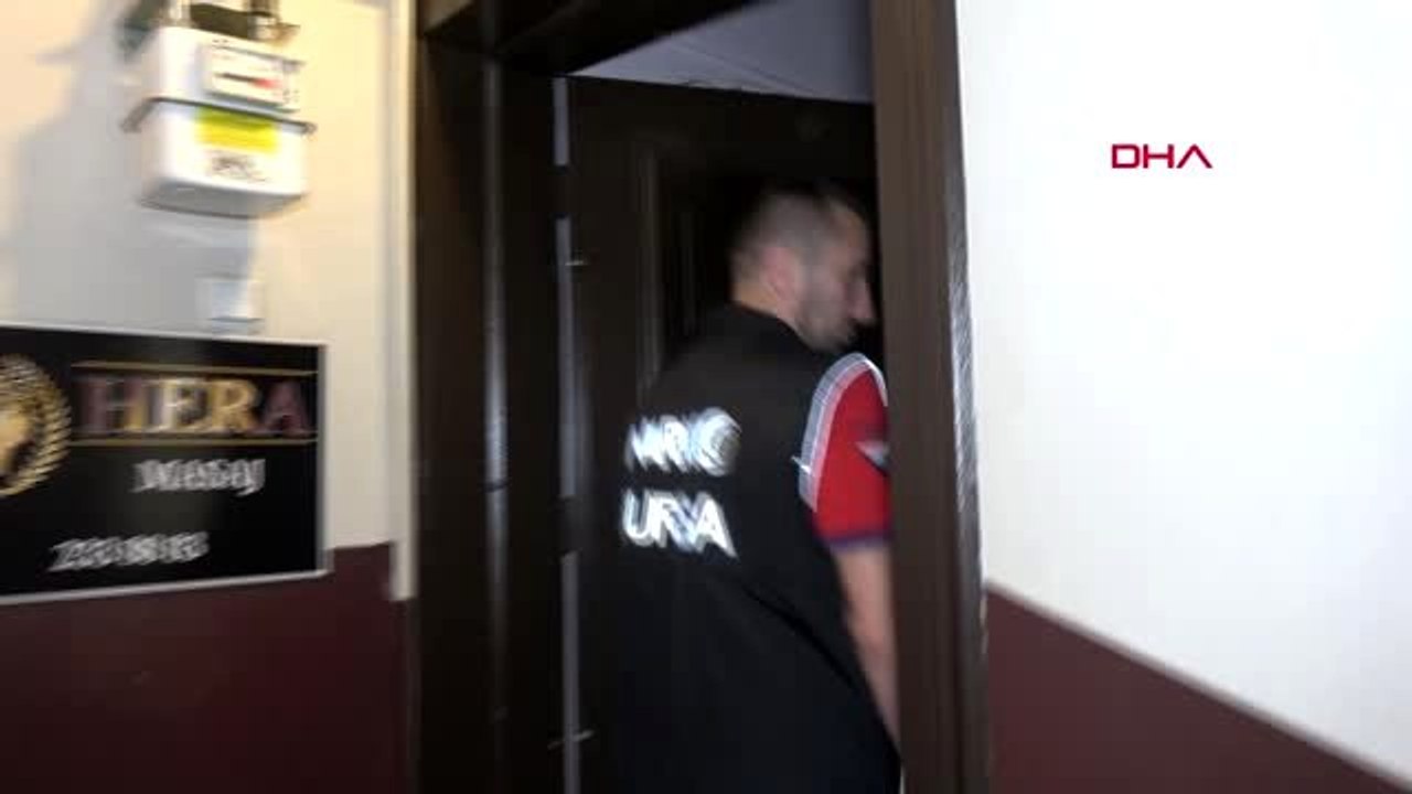 BURSA'DA 150 POLİSLE MASAJ SALONLARINA OPERASYON