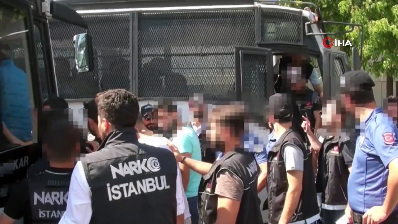 İstanbul’daki narkotik operasyonunda gözaltına alınan 55 şüpheli tutuklandı