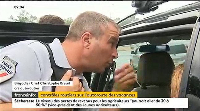 Départs en vacances: Les policiers multiplient les contrôles sur les automobilistes tout au long du week-end - VIDEO