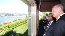 Cumhurbaşkanı Erdoğan, Malezya Başbakanı Mahathir Muhammed'i Vahdettin Köşkü'nde kabul etti
