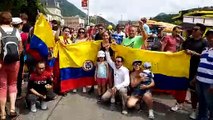 Tour de France, Albertville : les supporters d'Egan Bernal