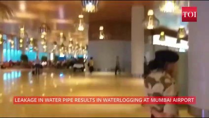 Leakage in water pipe results in waterlogging at Mumbai airport’s Terminal 2