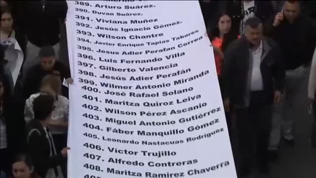 Manifestaciones en Colombia por las matanzas a activistas por los derechos humanos