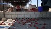 قتيل وعشرات الجرحى بقصف لميليشيا أسد على سوق الهال في مدينة سراقب