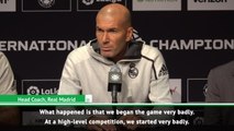 'We lacked everything' - Zidane