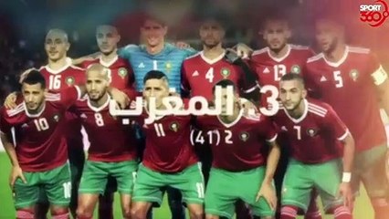 تصنيف المنتخبات العربية