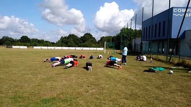 Nos amis brétilliens en pleine séance de gainage