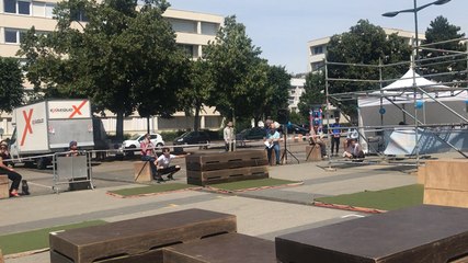 Du Parkour pour l’inauguration du tram !