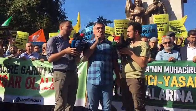 Suriyelilerin Saraçhane'deki eyleminde arbede çıktı